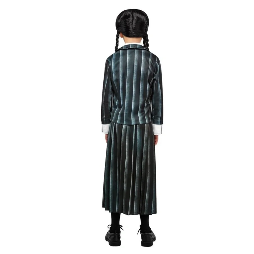 Girls Wednesday Adams Costume Size Small 6 NWT